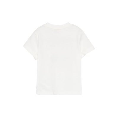 T-shirt Bianca da Neonato con vespa retro