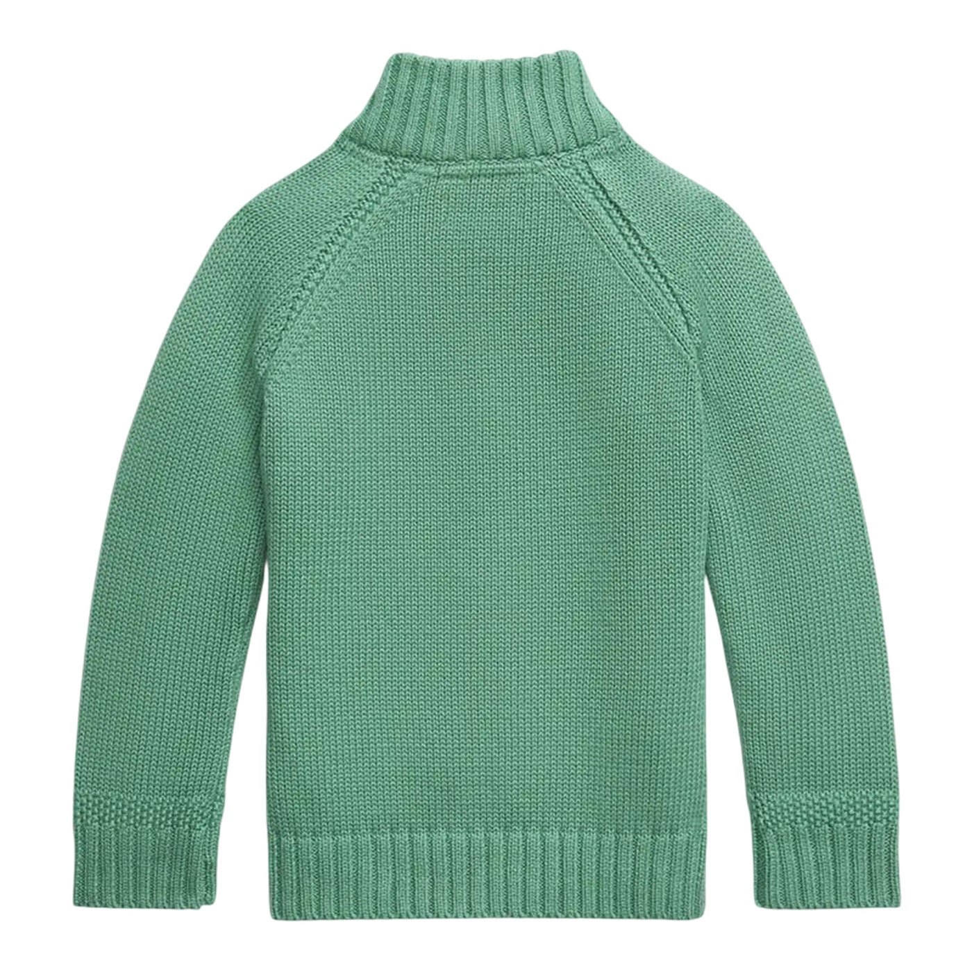 Cardigan Neonato con zip frontale verde retro