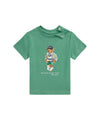 T-shirt Neonato Verde con Polo Bear