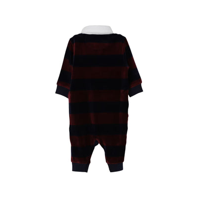 Tutina intera Neonato a righe bicolor retro