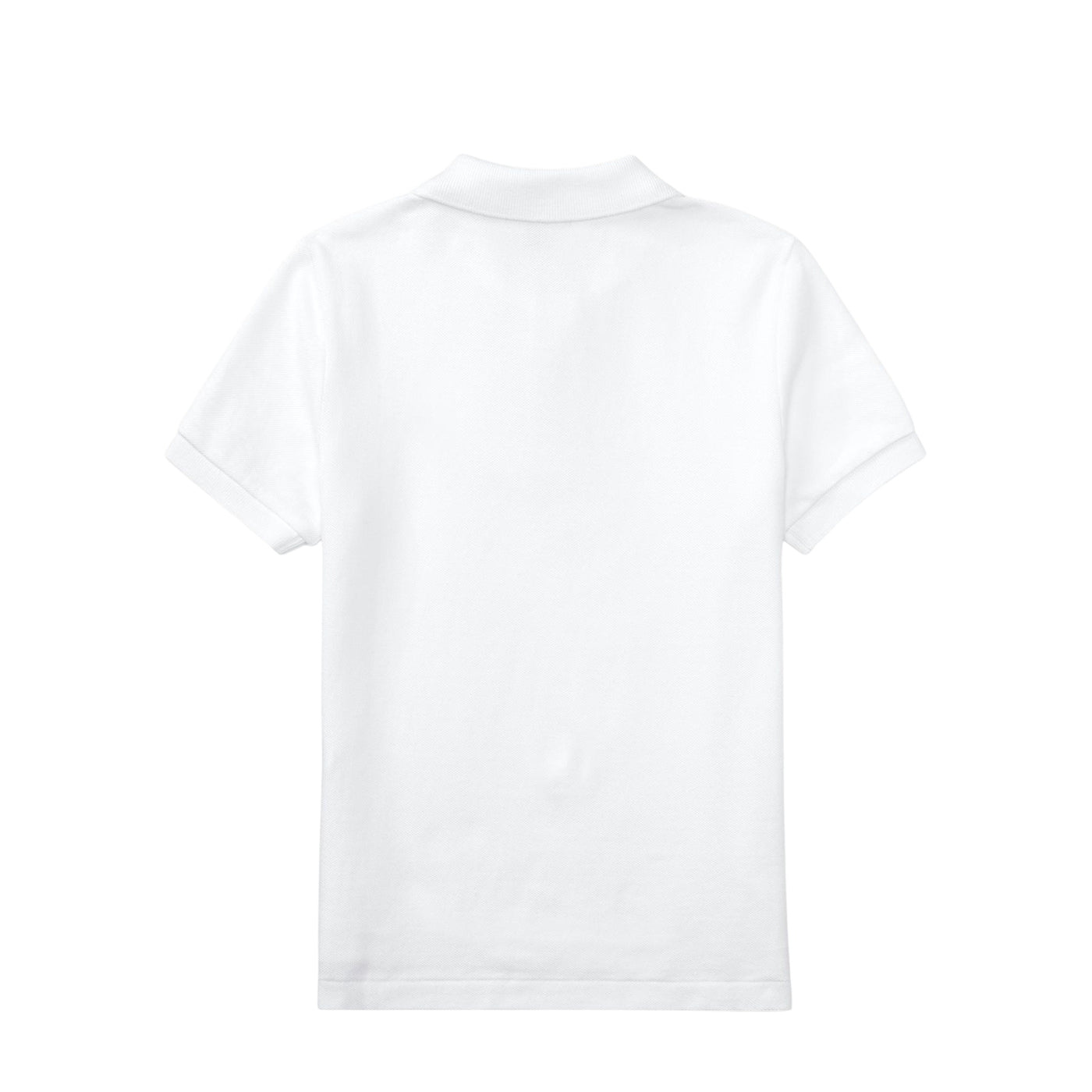 Polo da Bambino in piqué bianco retro