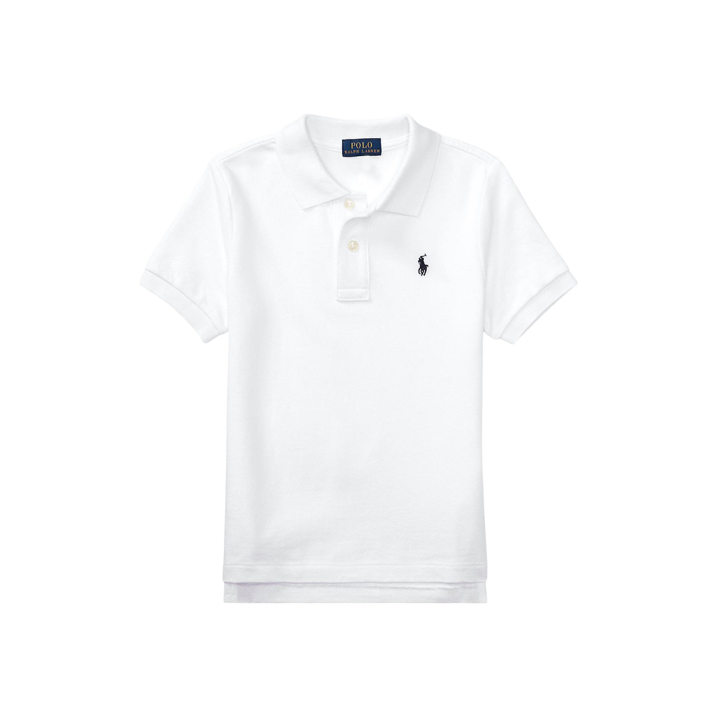 Polo da Bambino in piqué bianco