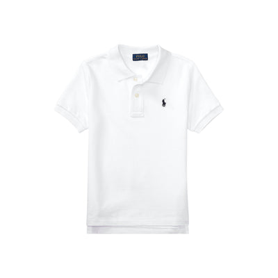 Polo da Bambino in piqué bianco