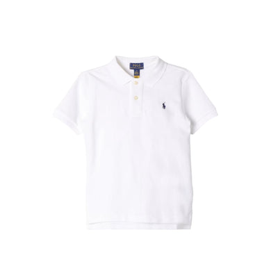 Polo Bambino a maniche corte Bianco