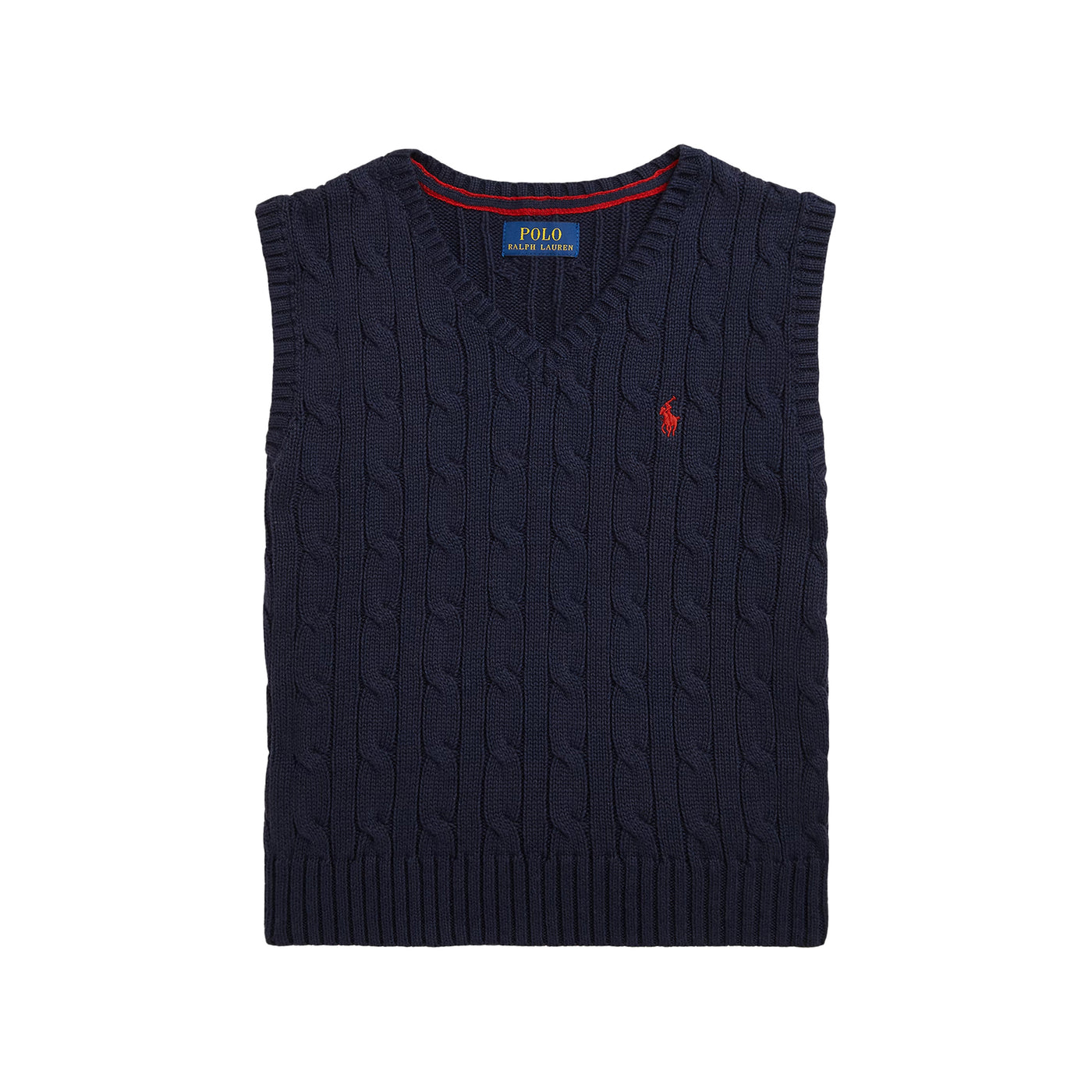 Gilet Bambino in maglia di cotone a trecce