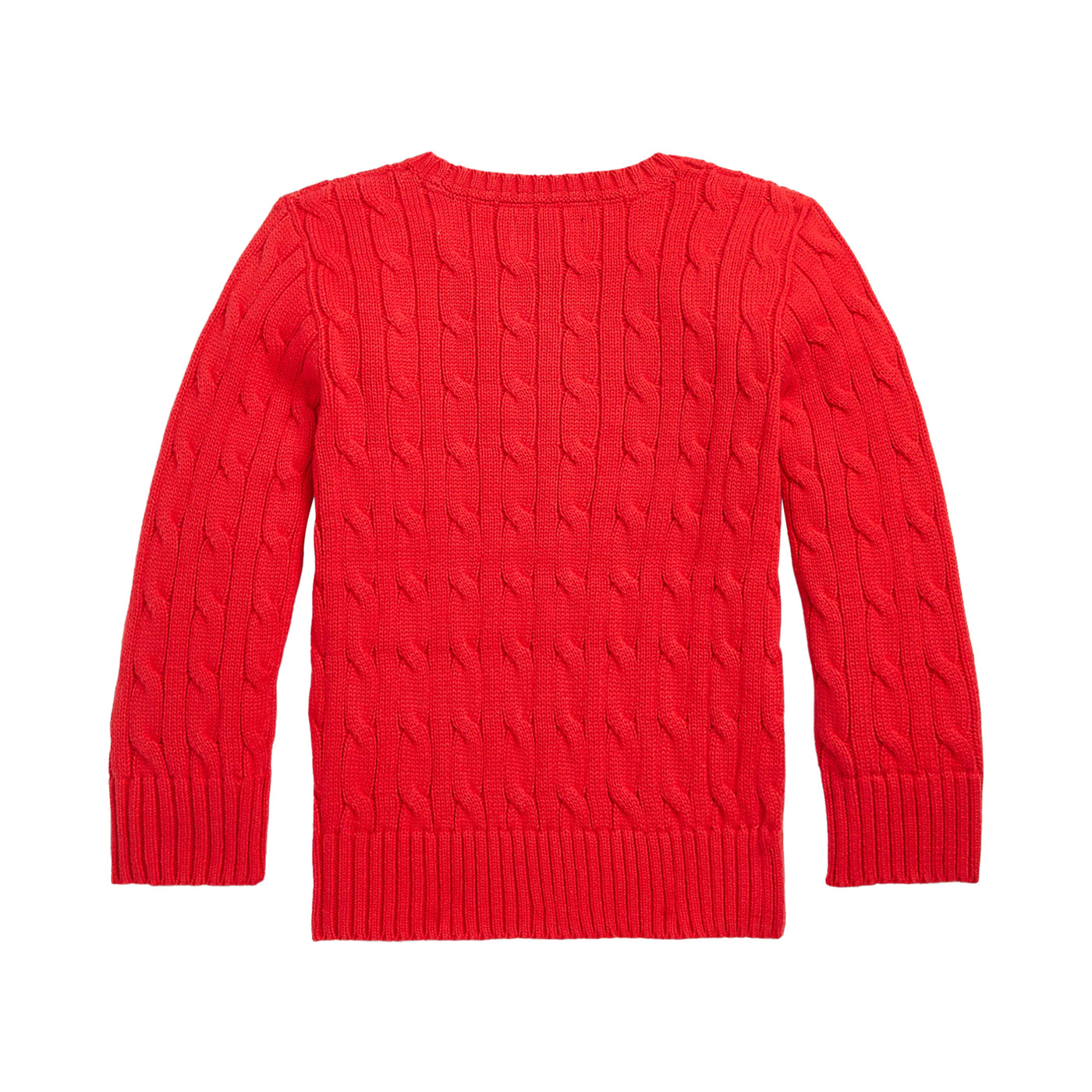 Red Cable Knit Baby Sweater