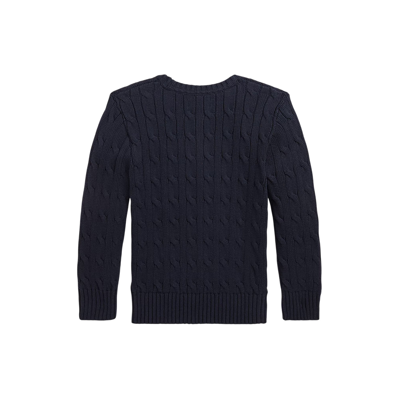 Maglia da bambino in cotone a trecce navy retro