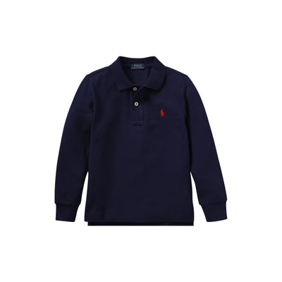 Polo Bambino Navy manica lunga