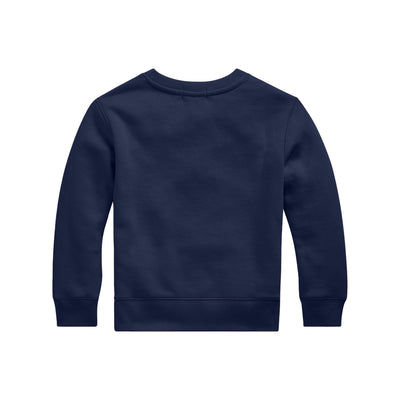 Felpa Bambino con logo Blu navy retro