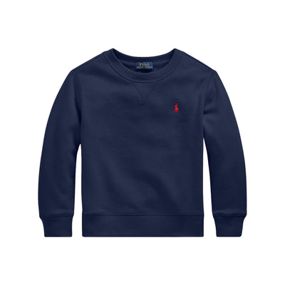 Felpa Bambino con logo Blu navy frontale