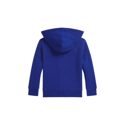 Felpa Bambino con cappuccio e zip Blu retro