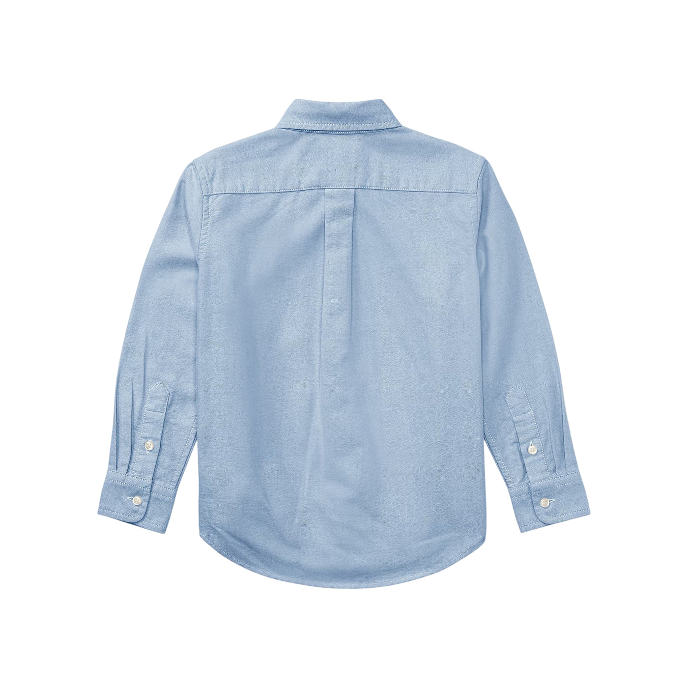 Camicia Oxford Bambino in cotone Slim-Fit Celeste retro
