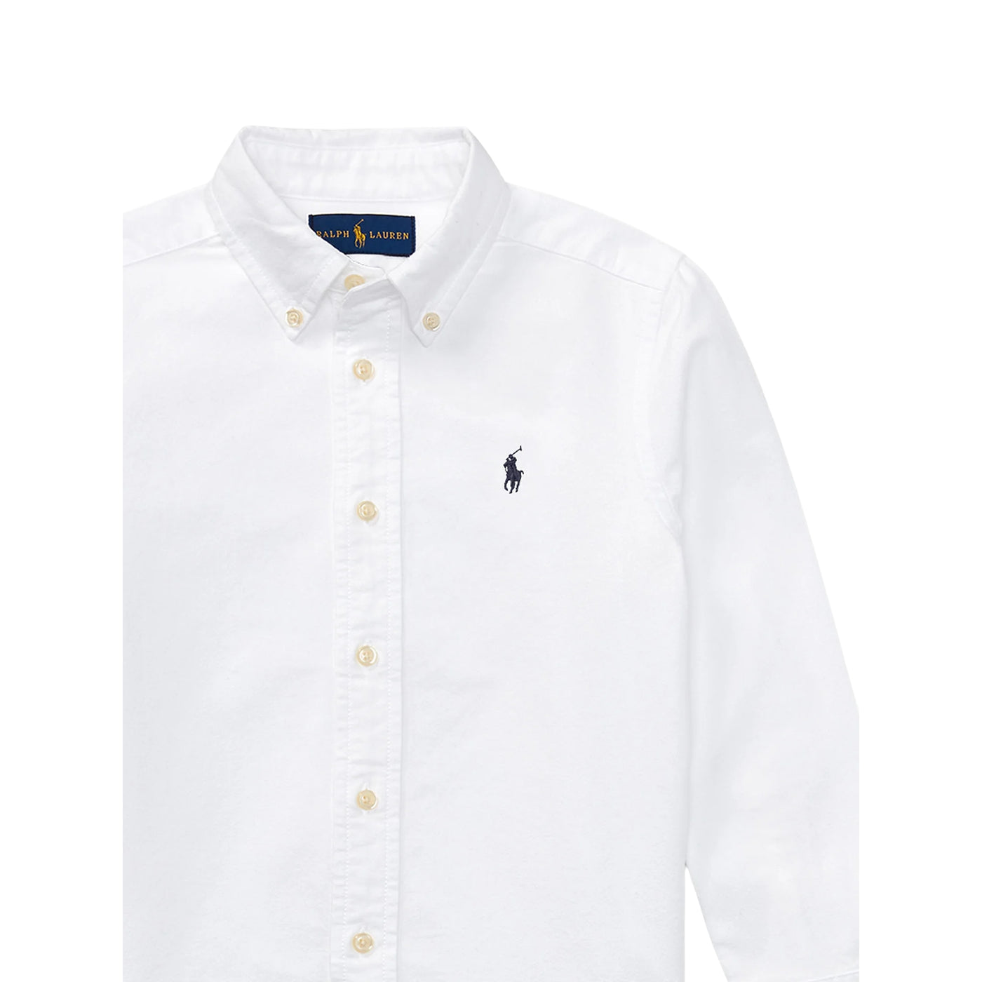 Camicia Bambino Slim fit Bianco dettaglio