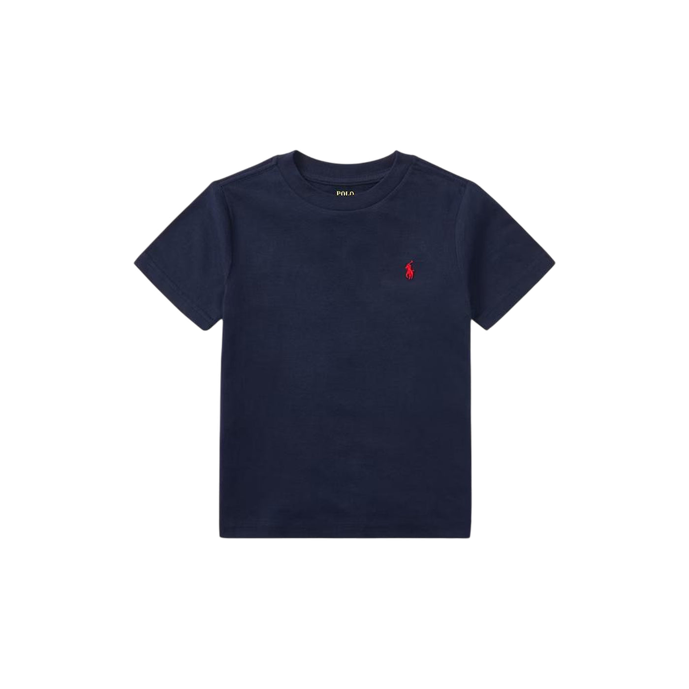 T-shirt Bambino girocollo in tinta unita navy