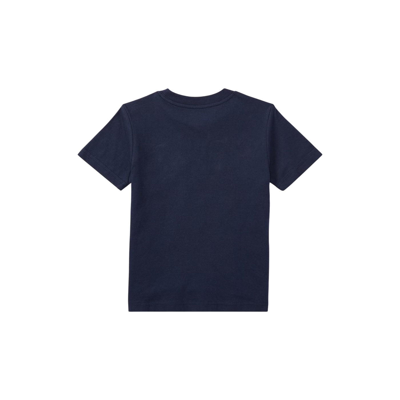 T-shirt Bambino girocollo in tinta unita navy retro