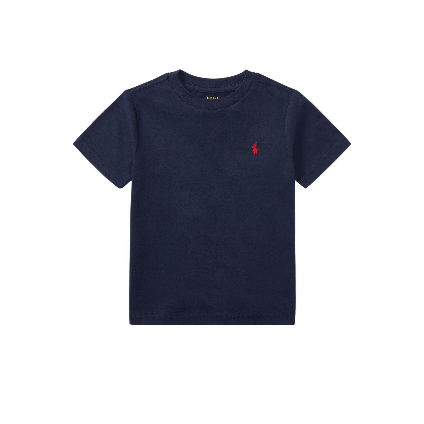 T-shirt Bambino girocollo in jersey di cotone Navy
