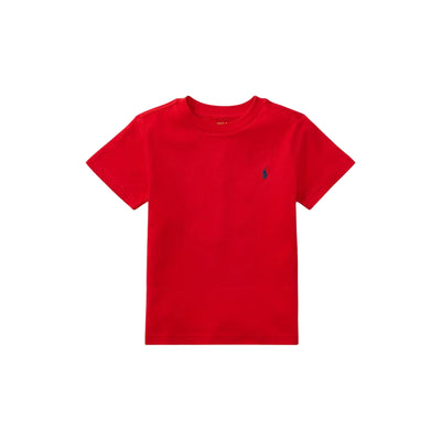 T-shirt Bambino girocollo in tinta unita rosso
