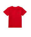 T-shirt Bambino girocollo in jersey di cotone Rosso