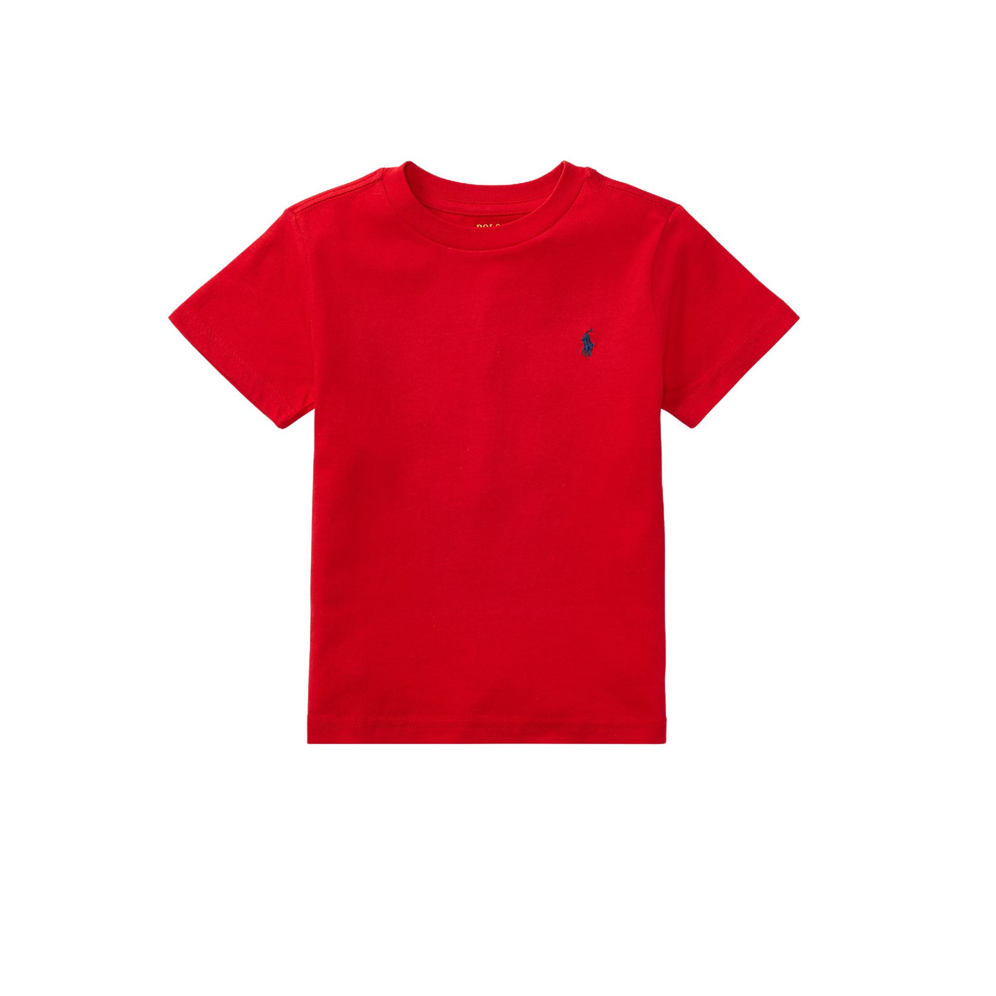 T-shirt Bambino girocollo in jersey di cotone Rosso