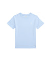 T-shirt Bambino girocollo in tinta unita celeste