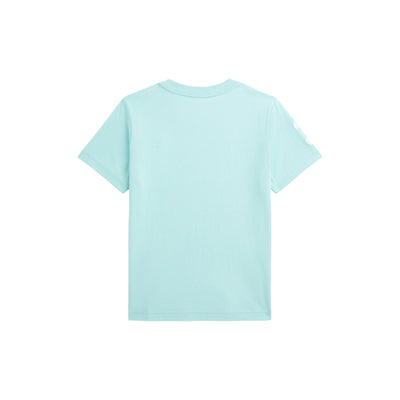 T-shirt Bambino con Big Pony verde acqua retro