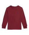 T-shirt Bambino Bordeaux, in jersey di cotone, con maniche lunghe