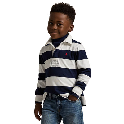 Polo Bambino a maniche lunghe a righe modello