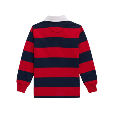 Retro Polo modello rugby a righe