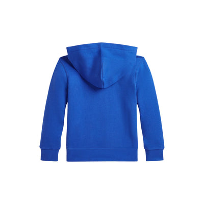Felpa da Bambino Blu con cappuccio e logo retro