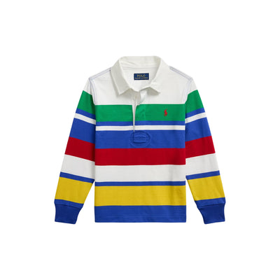 Polo Bambino a righe multicolore 