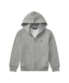 Felpa Bambino con zip e cappuccio Grigio