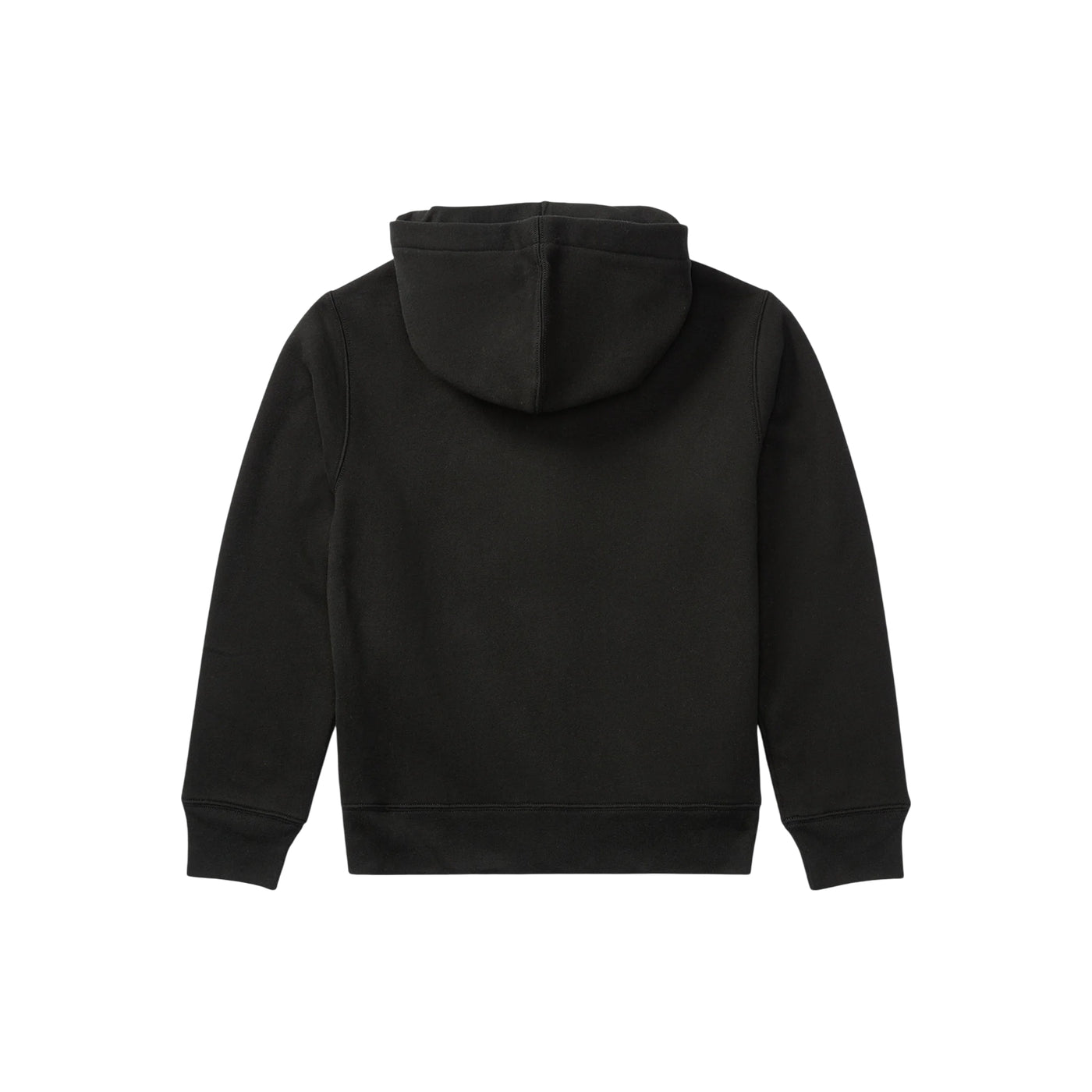 Felpa Bambino con zip e cappuccio Nero retro
