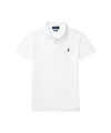 Polo Slim Bambino in cotone bianco manica corta