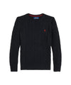Maglione Bambino a trecce Nero