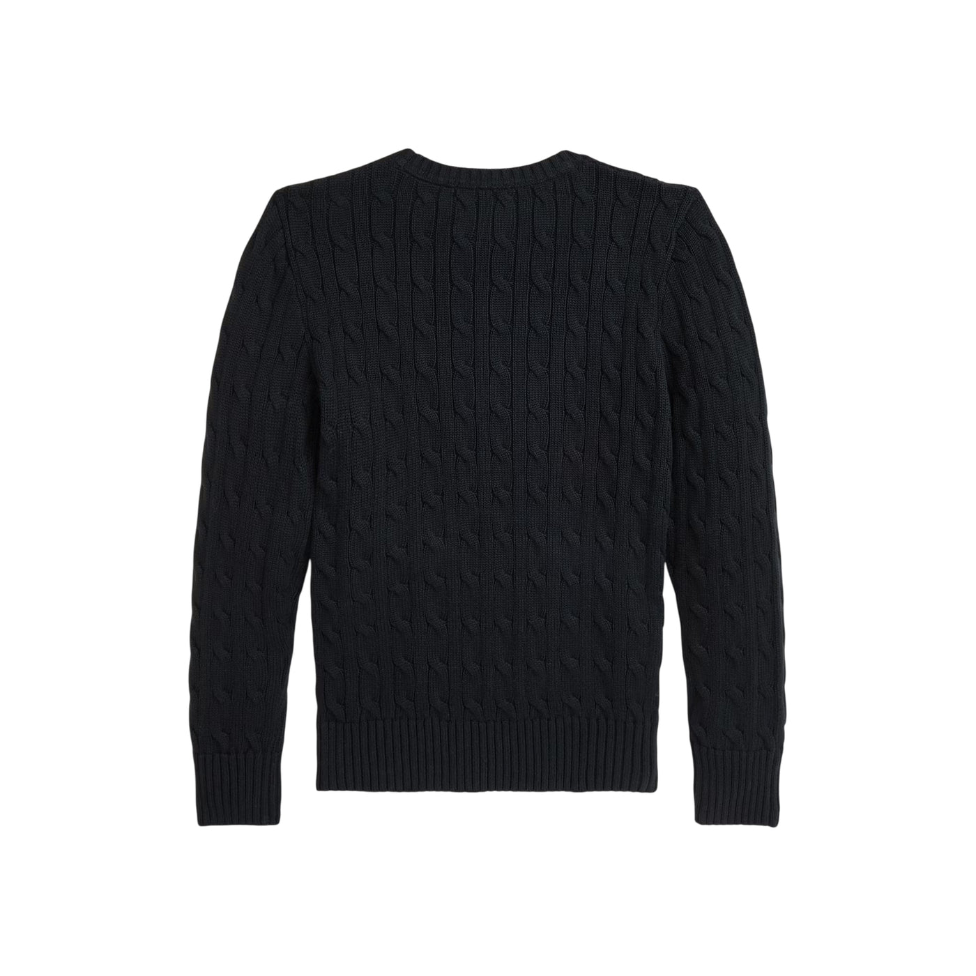 Maglione Bambino a trecce Nero retro