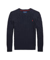 Maglia Bambino in cotone a trecce Navy