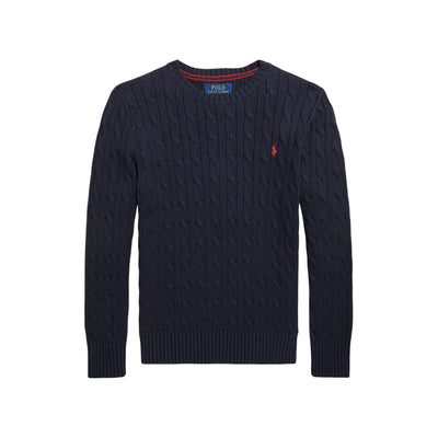 Maglia Bambino in cotone a trecce Navy