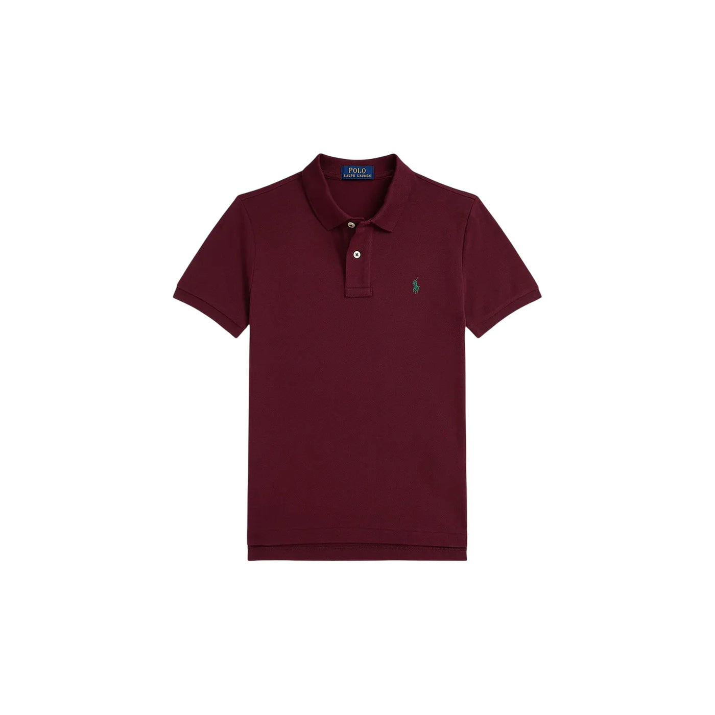 Polo Bambino in tinta unita bordeaux