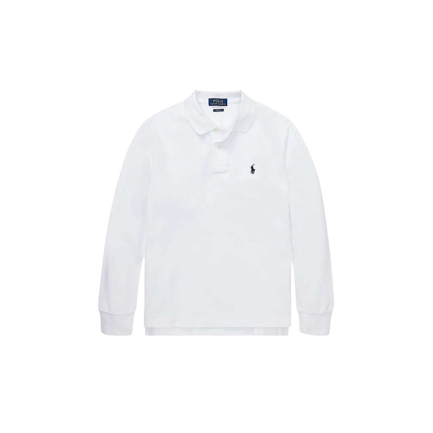 Polo Junior in cotone traspirante Bianco, con polsini