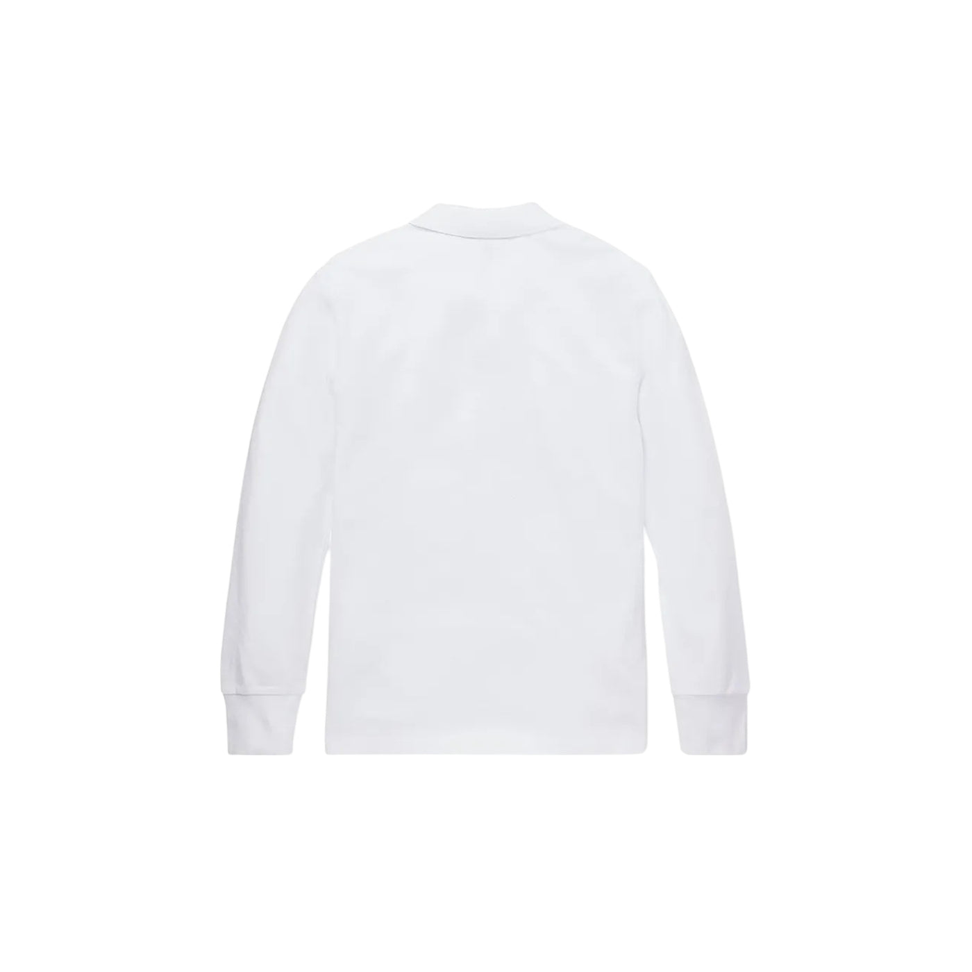 Polo Junior in cotone traspirante Bianco, con polsini