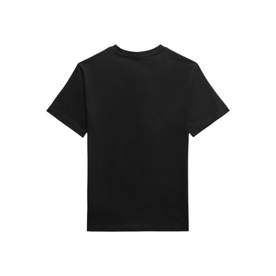 T-shirt Bambino tinta unita nera retro