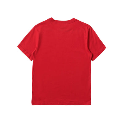 T-shirt Bambino a maniche corte con logo Blu ricamato