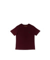 T-shirt Junior Bordeaux con pony ricamato in Verde e maniche corte 