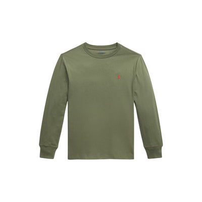 T-shirt Ragazzo a maniche lunghe Verde oliva