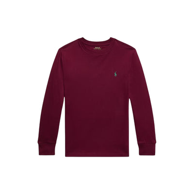 T-shirt Ragazzo a maniche lunghe Bordeaux