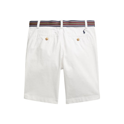 Shorts Bambino Straight-Fit Bianco retro