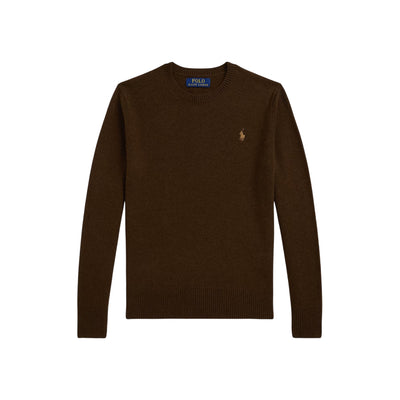 Maglia Bambino in lana a girocollo Marrone