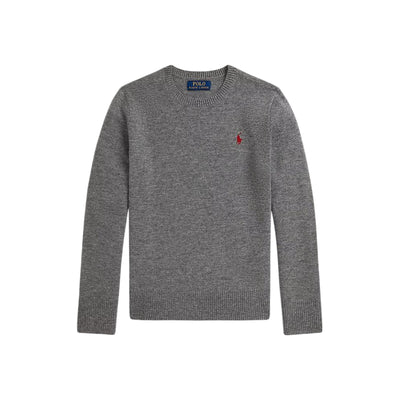 Maglia Bambino in lana a girocollo Grigio