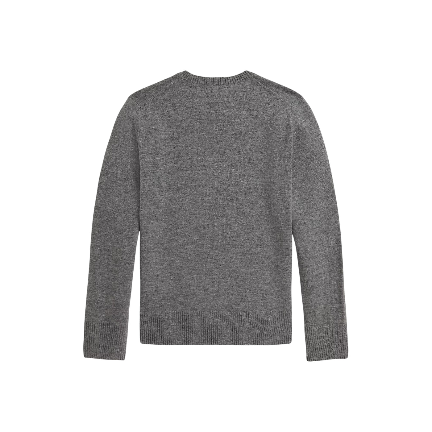 Maglia Bambino in lana a girocollo Grigio retro