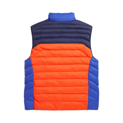 Gilet Bambino P-Layer 2 double-face retro a blocchi di colore
